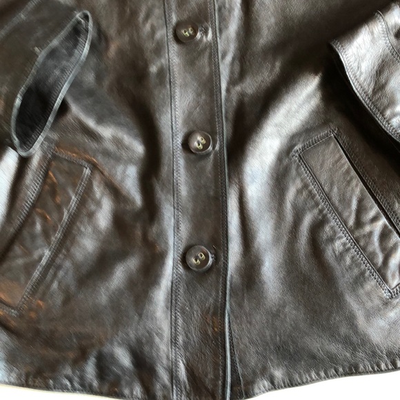J.Jill PS black leather jacket - Picture 5 of 8